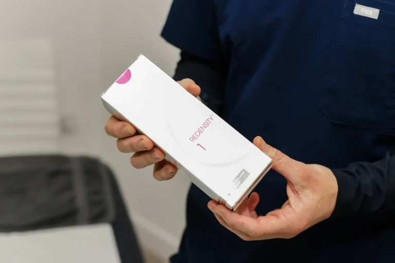 Stuart holding a Redensity 1 product