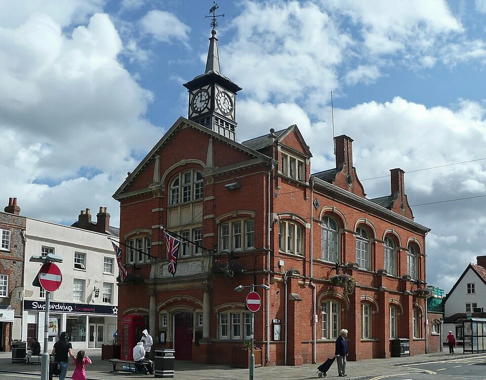 Thame Town Hall in the centre of Thame